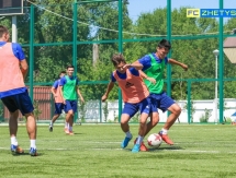 Фоторепортаж с предыгровой тренировки «Жетысу Б»