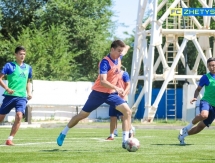 Фоторепортаж с предыгровой тренировки «Жетысу Б»