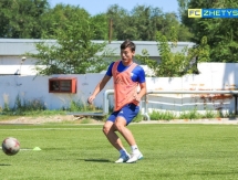 Фоторепортаж с предыгровой тренировки «Жетысу Б»