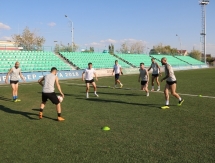 Фоторепортаж с предыгровой тренировки «Окжетпеса» в Кызылорде