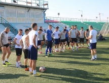 Фоторепортаж с предыгровой тренировки «Окжетпеса» в Кызылорде