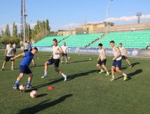 Фоторепортаж с предыгровой тренировки «Окжетпеса» в Кызылорде