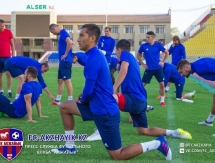 Фоторепортаж с предыгровой тренировки «Акжайыка»