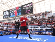 Фоторепортаж с открытой тренировки Геннадия Головкина