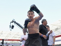 Фоторепортаж с открытой тренировки Геннадия Головкина