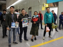 Болельщики встретили Вишневскую в аэропорту