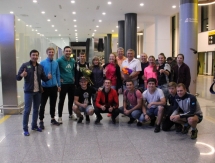 Болельщики встретили Вишневскую в аэропорту