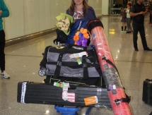 Болельщики встретили Вишневскую в аэропорту