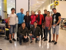 Болельщики встретили Вишневскую в аэропорту