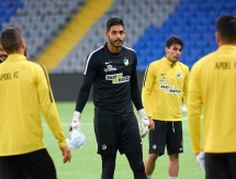 Фоторепортаж с предыгровой тренировки АПОЭЛа в Астане