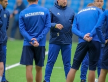 Фоторепортаж с тренировки сборной Казахстана