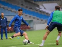 Фоторепортаж с тренировки сборной Казахстана