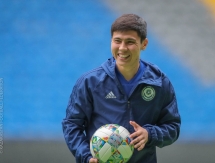 Фоторепортаж с тренировки сборной Казахстана