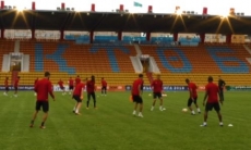 Видео с предыгровой тренировки «Кайсара» в Актобе