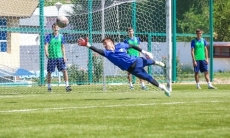 Фоторепортаж с предыгровой тренировки «Жетысу Б»