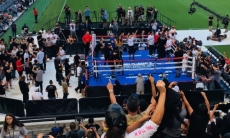 Всё самое интересное с открытой тренировки Геннадия Головкина и Сауля «Канело» Альвареса