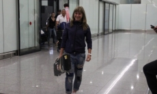 Болельщики встретили Вишневскую в аэропорту