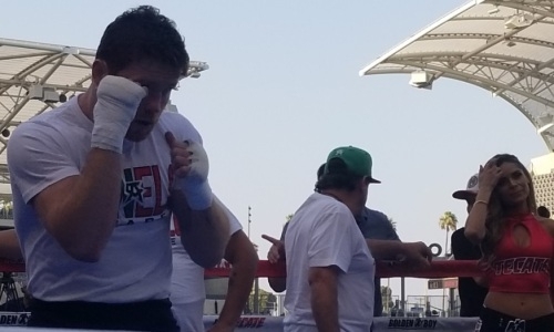 «Канело» провел открытую тренировку перед вторым боем с Головкиным