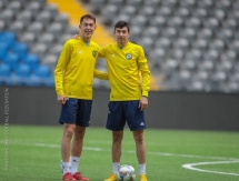 Фоторепортаж с тренировки сборной Казахстана