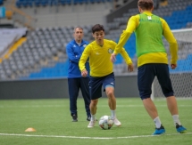 Фоторепортаж с тренировки сборной Казахстана