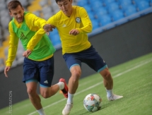 Фоторепортаж с тренировки сборной Казахстана