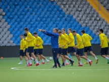 Фоторепортаж с тренировки сборной Казахстана