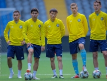 Фоторепортаж с тренировки сборной Казахстана