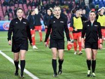 Фоторепортаж с матча отбора женского чемпионата мира-2019 Казахстан — Англия 0:6