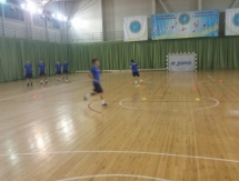 Фоторепортаж с тренировки сборной Казахстана под руководством нового тренера