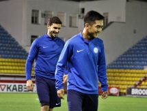 Фоторепортаж с предыгровой тренировки «Иртыша» в Актобе