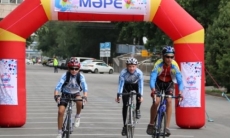 В Алматы прошел первый осенний велопробег