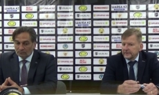 Видео послематчевой пресс-конференции игры ВХЛ «Сарыарка» — «Нефтяник» 2:3 ОТ