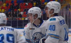 Видео шайб матча КХЛ «Динамо» Москва — «Барыс» 2:3 ОТ