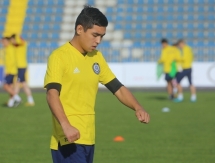 Фоторепортаж с предыгровой тренировки молодежной сборной Казахстана в Никшиче