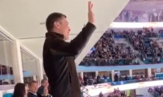 Головкин показал видео и обратился к казахстанцам после матча «Барыса»