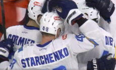 Видео шайб матча КХЛ «Автомобилист» — «Барыс» 1:2