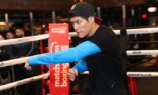 Данияр Елеусинов провел открытую тренировку перед вторым боем в США