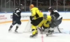 Видеообзор матча ВХЛ «Динамо» Санкт-Петербург — «Сарыарка» 2:1