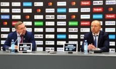 Видео послематчевой пресс-конференции игры КХЛ «Барыс» — «Витязь» 3:1