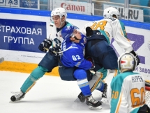 Фоторепортаж с матча МХЛ «Снежные Барсы» — «Алтай» 4:3 ОТ