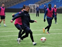 Фоторепортаж с предыгровой тренировки «Иртыша» в Астане