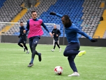 Фоторепортаж с предыгровой тренировки «Иртыша» в Астане