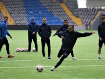 Фоторепортаж с предыгровой тренировки «Иртыша» в Астане