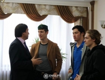Хоккеисты «Барыса» побывали в гостях у ЕНУ имени Гумилёва