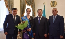 Призер Олимпиады Вольнова стала почетным гражданином Казалы
