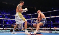 Усик проигрывал Белью на карточках судей на момент остановки титульного боя в весе Шуменова