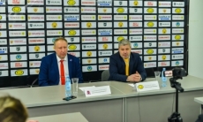 Видео послематчевой пресс-конференции игры ВХЛ «Сарыарка» — «КРС-ОЭРДЖИ» 5:1