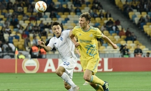 Завершился первый тайм матча Лиги Европы «Астана» — «Динамо»