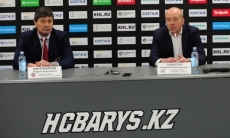 Видео послематчевой пресс-конференции игры КХЛ «Барыс» — «Автомобилист» 2:7