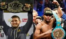 «Хабиб только и может чесать языком». Мэйвезер поставил Нурмагомедову условие после его победы на «нефартовой» арене Головкина